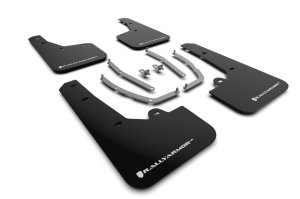 Hyundai Tucson Mud Flap Kit - Rally Armor - UR Black with White Logo - Black - `22-`24